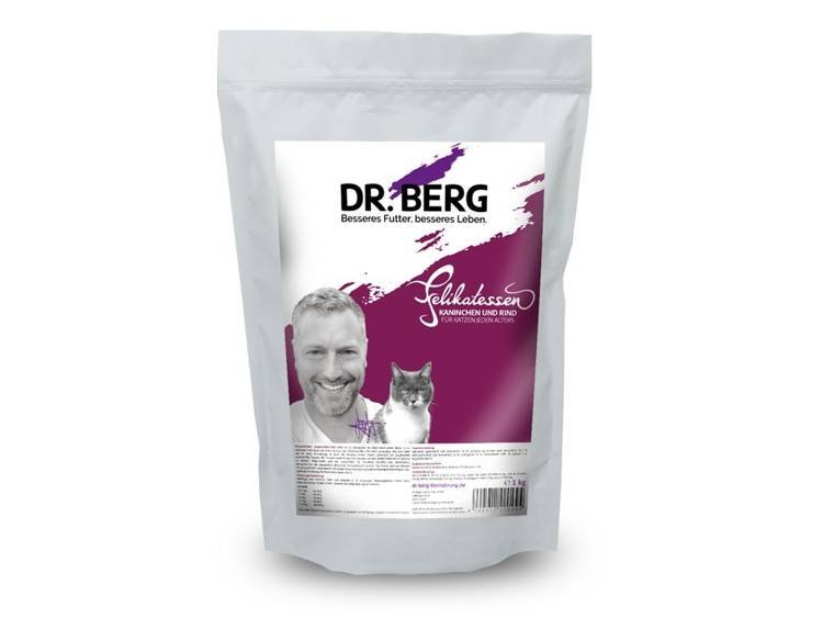 Dr. Berg Dr.Berg Felikatessen - królik i wołowina dla kotów (1 kg) 4260412420445