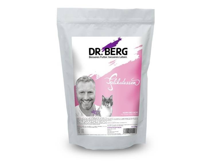 Dr. Berg Dr.Berg Felikatessen - kurczak i łosoś dla kotów (1kg) 4260412420223