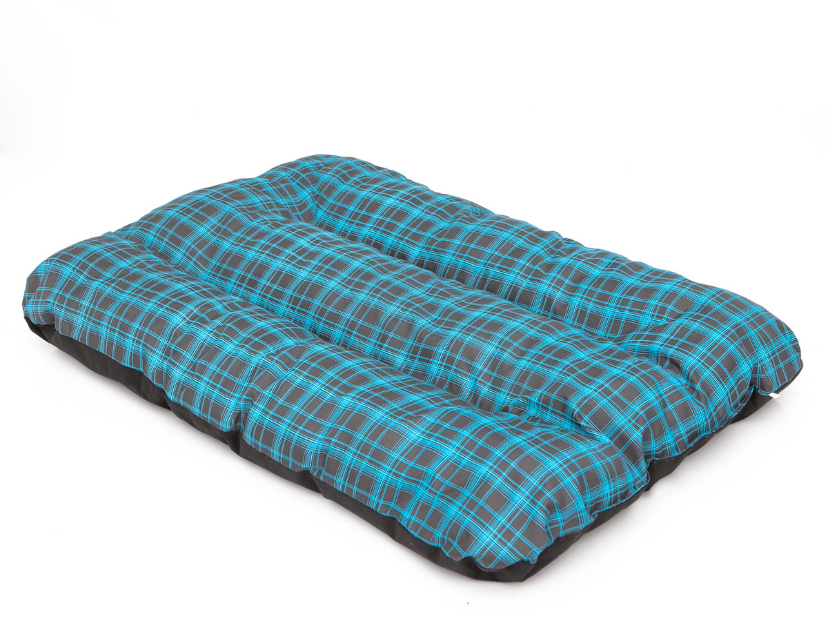 Materac dla psa Eco prestiż, 90 x 60cm, R1, niebieska krata