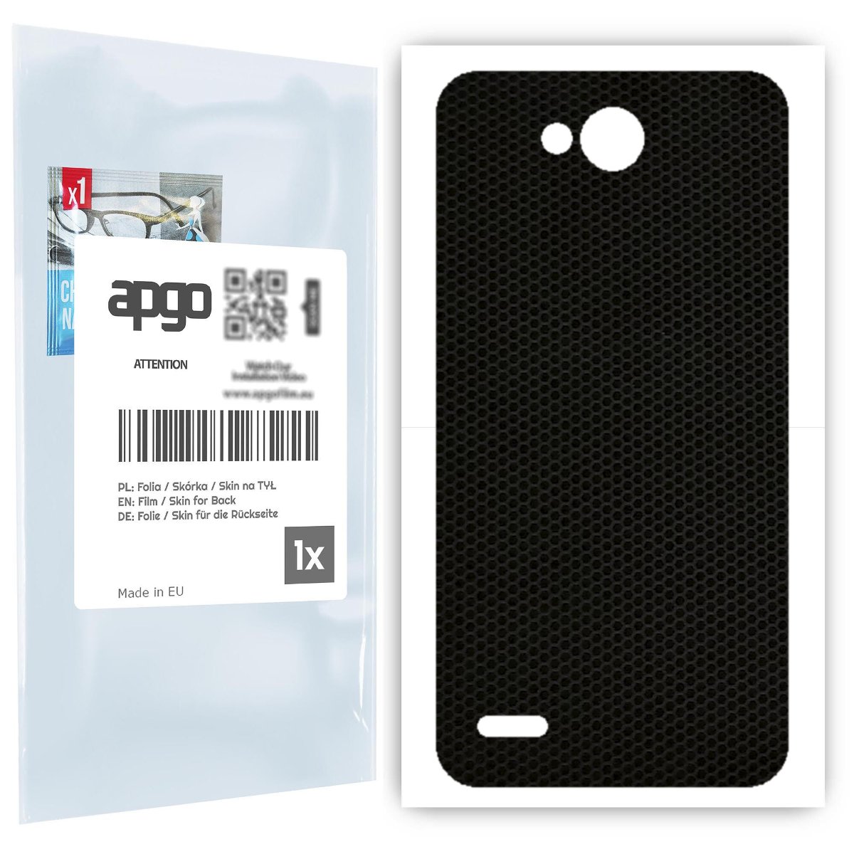Folia naklejka skórka strukturalna na TYŁ do LG X power2 -  Matrix - apgo SKINS