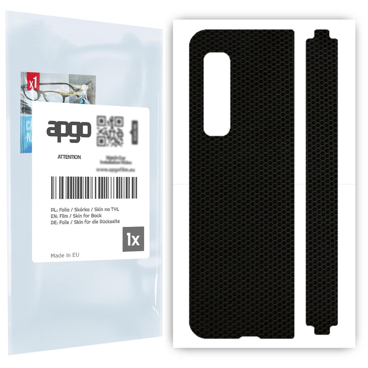 Folia naklejka skórka strukturalna na TYŁ do Samsung Galaxy Fold 5G -  Matrix - apgo SKINS