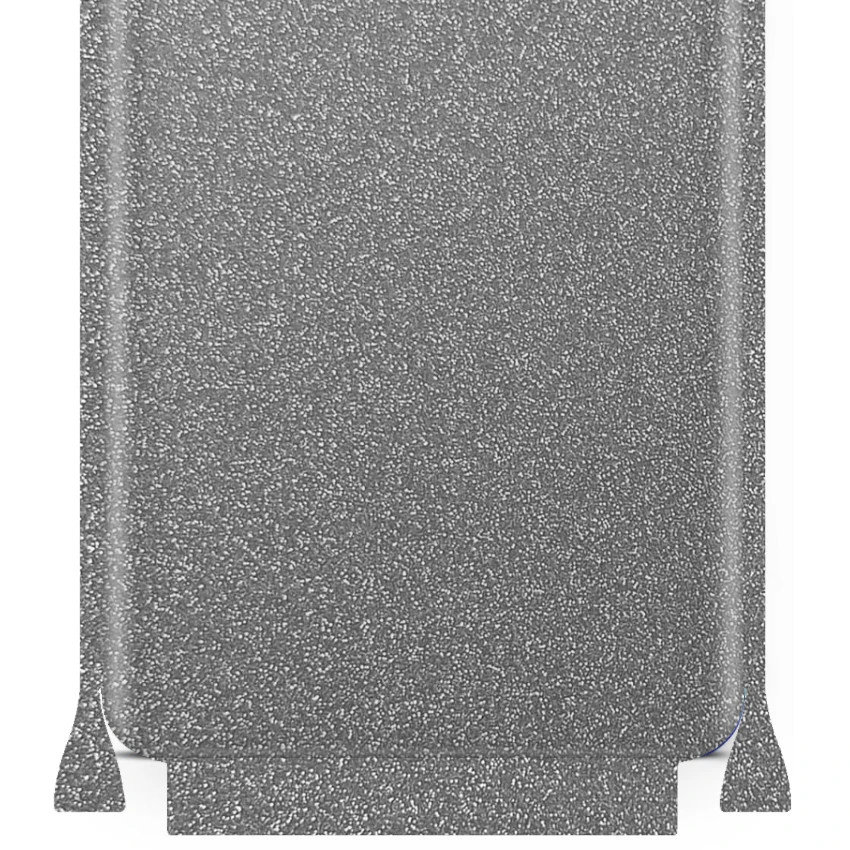 Folia naklejka skórka strukturalna na TYŁ+BOKI do Samsung Galaxy A72 5G -  Brokat Srebrny - apgo SKINS