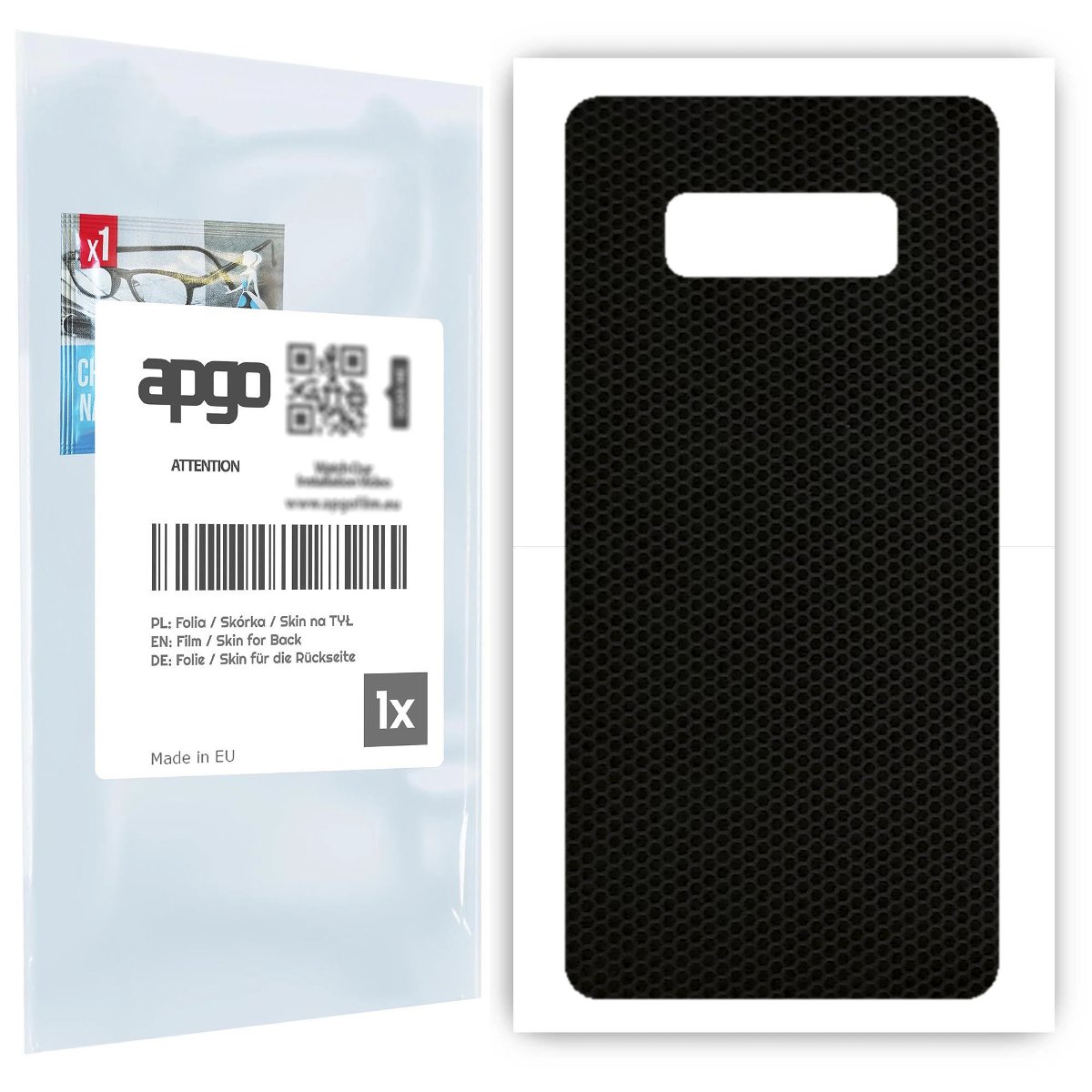 Folia naklejka skórka strukturalna na TYŁ do Samsung Galaxy Note 8 -  Matrix - apgo SKINS