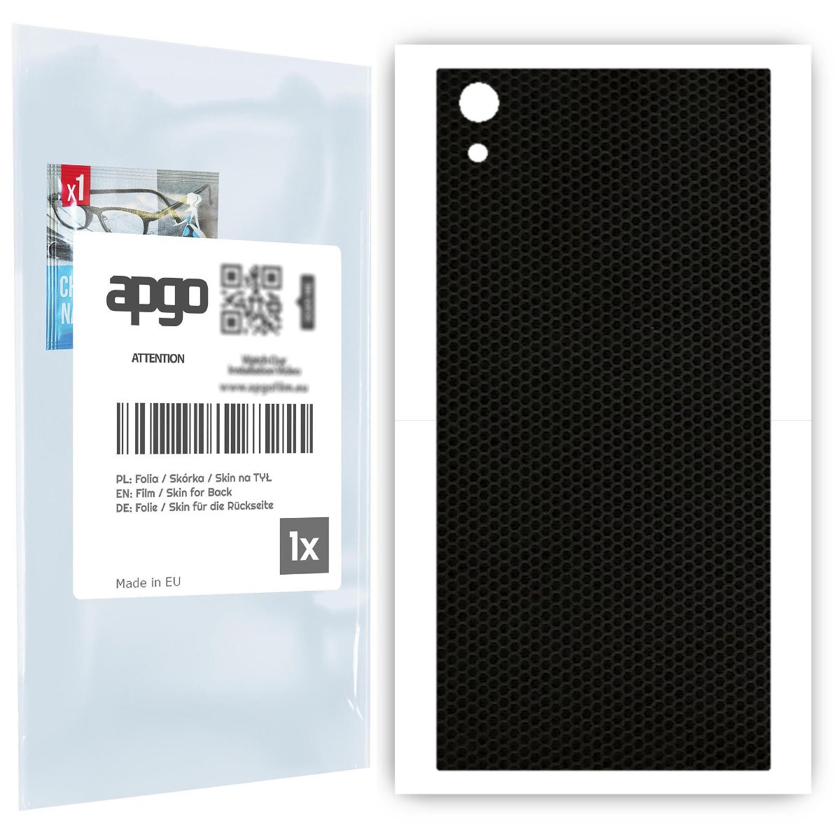 Folia naklejka skórka strukturalna na TYŁ do Sony Xperia XA1 Ultra -  Matrix - apgo SKINS