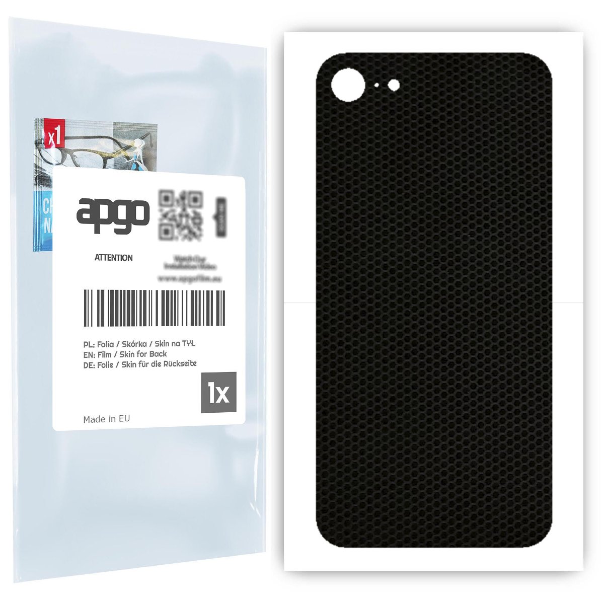 Folia naklejka skórka strukturalna na TYŁ do Apple iPhone 8 -  Matrix - apgo SKINS