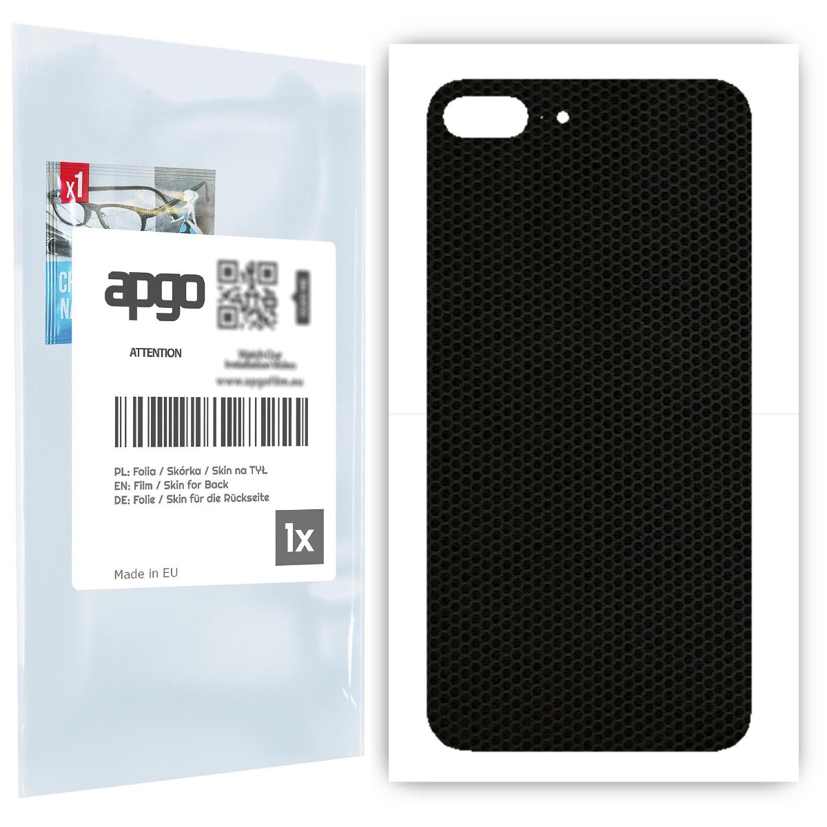 Folia naklejka skórka strukturalna na TYŁ do Apple iPhone 8 Plus -  Matrix - apgo SKINS