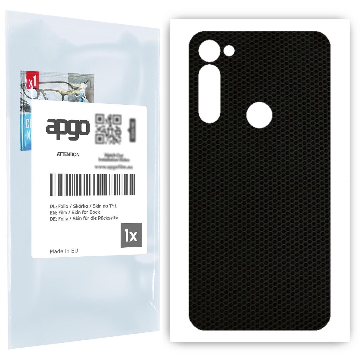 Folia naklejka skórka strukturalna na TYŁ do Motorola Moto G Stylus / PRO -  Matrix - apgo SKINS