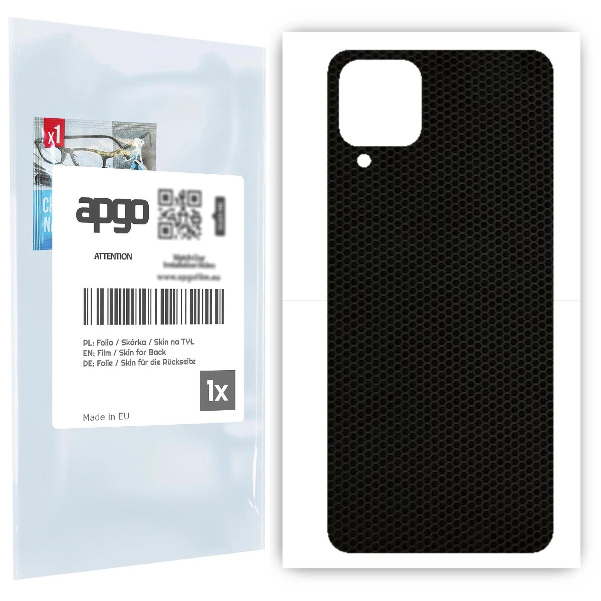 Folia naklejka skórka strukturalna na TYŁ do Samsung Galaxy A12 -  Matrix - apgo SKINS