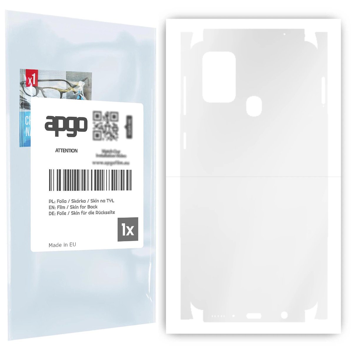 Folia hydrożelowa naklejka przezroczysta na TYŁ+BOKI do Samsung Galaxy M31 - apgo hydrogel TPU