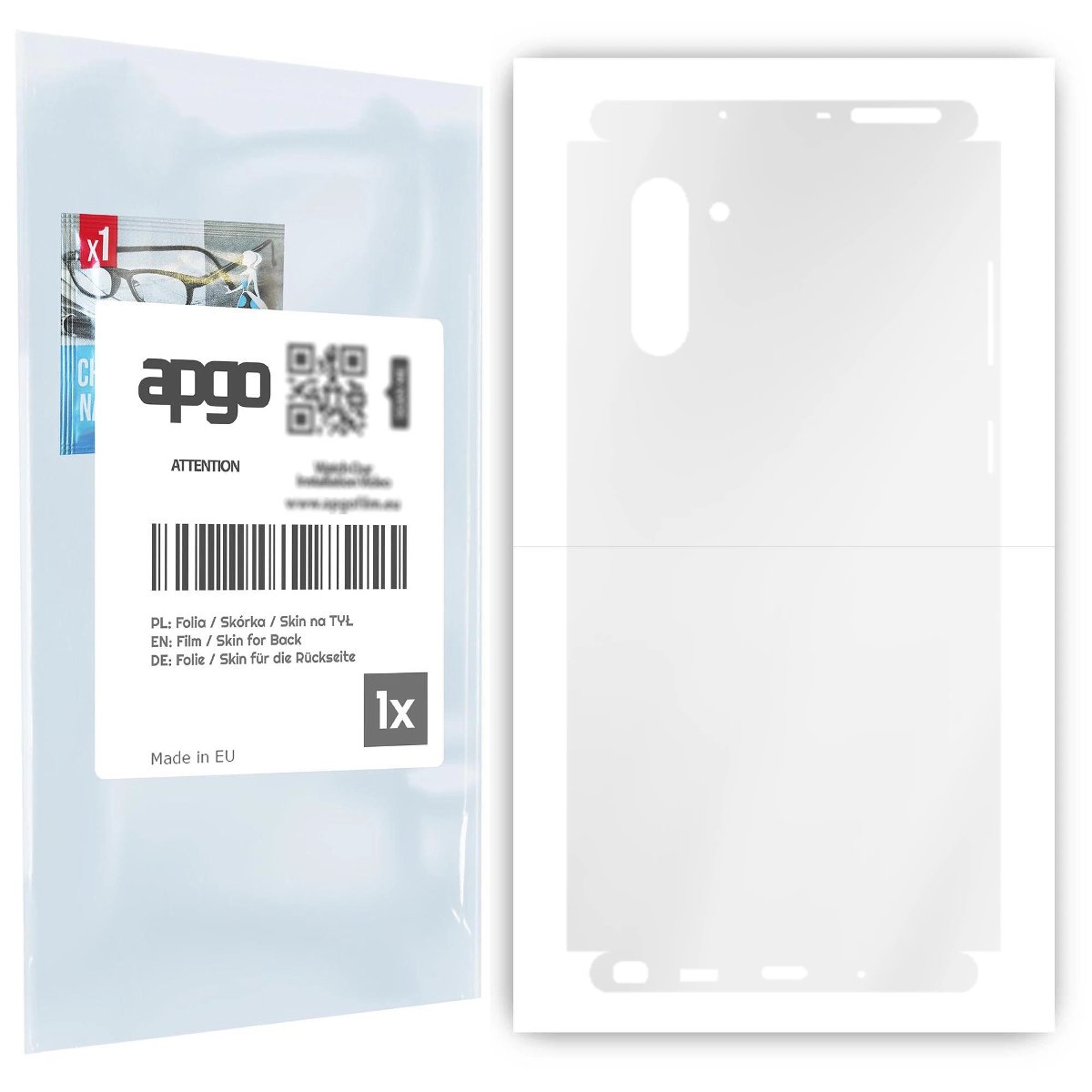 Folia hydrożelowa naklejka przezroczysta na TYŁ+BOKI do Samsung Galaxy Note 10 - apgo hydrogel TPU