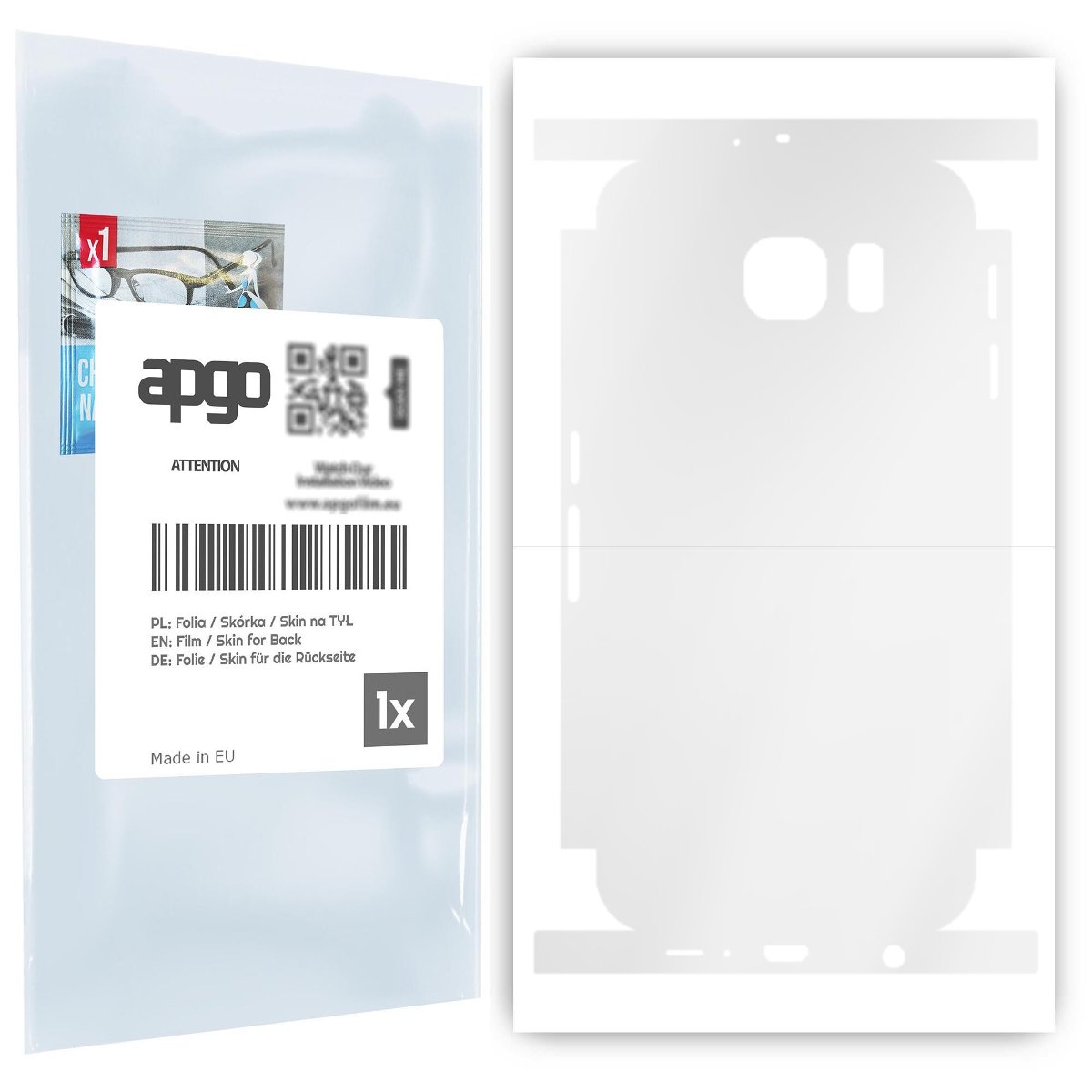 Folia hydrożelowa naklejka przezroczysta na TYŁ+BOKI do Samsung Galaxy S6 G920 - apgo hydrogel TPU