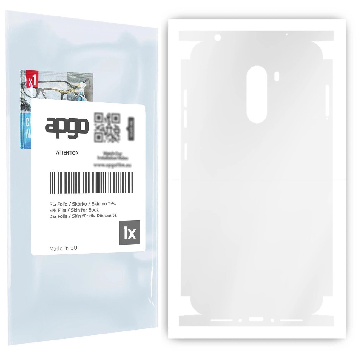 Folia hydrożelowa naklejka przezroczysta na TYŁ+BOKI do Xiaomi Pocophone F1 - apgo hydrogel TPU