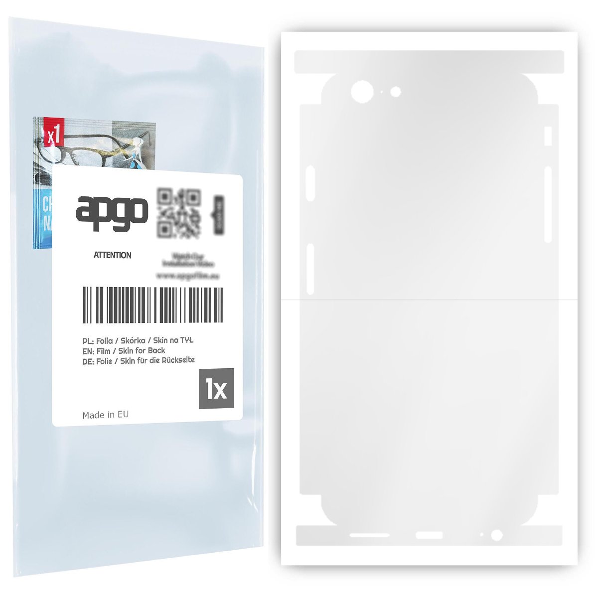 Folia hydrożelowa naklejka przezroczysta na TYŁ+BOKI do Apple iPhone 6s - apgo hydrogel TPU