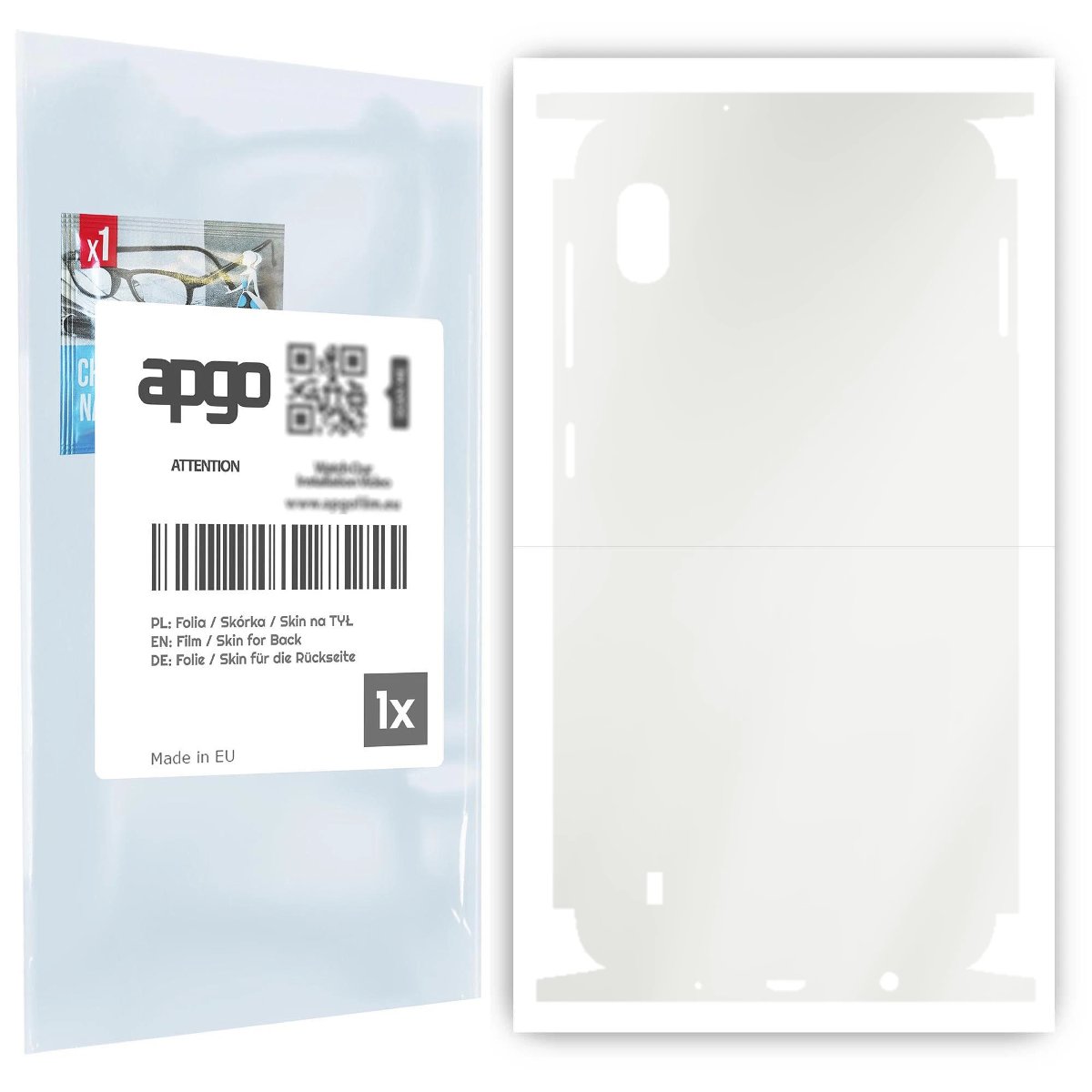 Folia hydrożelowa naklejka MATOWA na TYŁ+BOKI do Samsung Galaxy A10 - apgo hydrogel MATTE