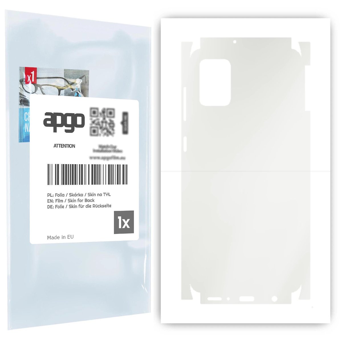 Folia hydrożelowa naklejka MATOWA na TYŁ+BOKI do Samsung Galaxy A31 - apgo hydrogel MATTE