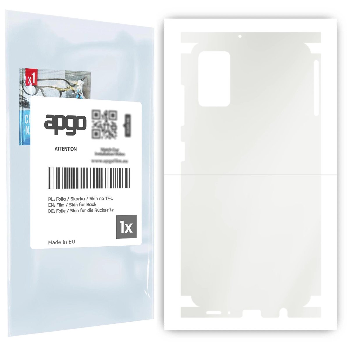 Folia hydrożelowa naklejka MATOWA na TYŁ+BOKI do Samsung Galaxy A41 - apgo hydrogel MATTE