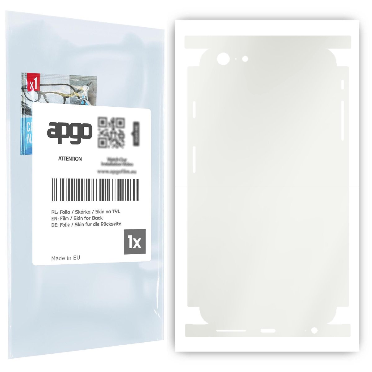 Folia hydrożelowa naklejka MATOWA na TYŁ+BOKI do Apple iPhone 6s Plus - apgo hydrogel MATTE
