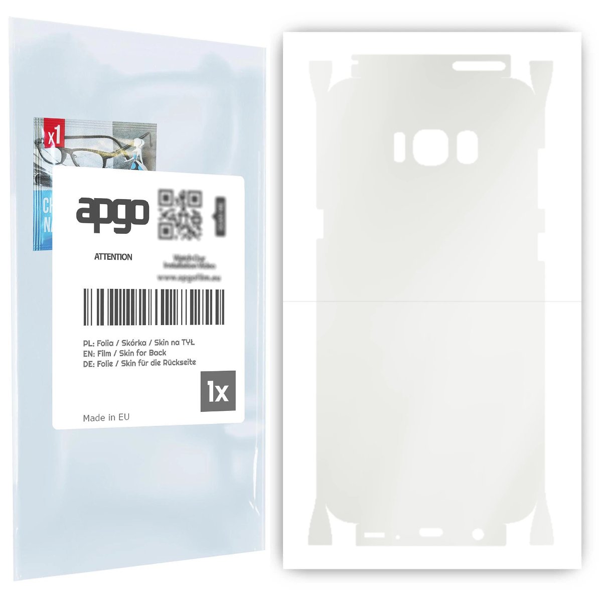 Folia hydrożelowa naklejka MATOWA na TYŁ+BOKI do Samsung Galaxy S8+ - apgo hydrogel MATTE