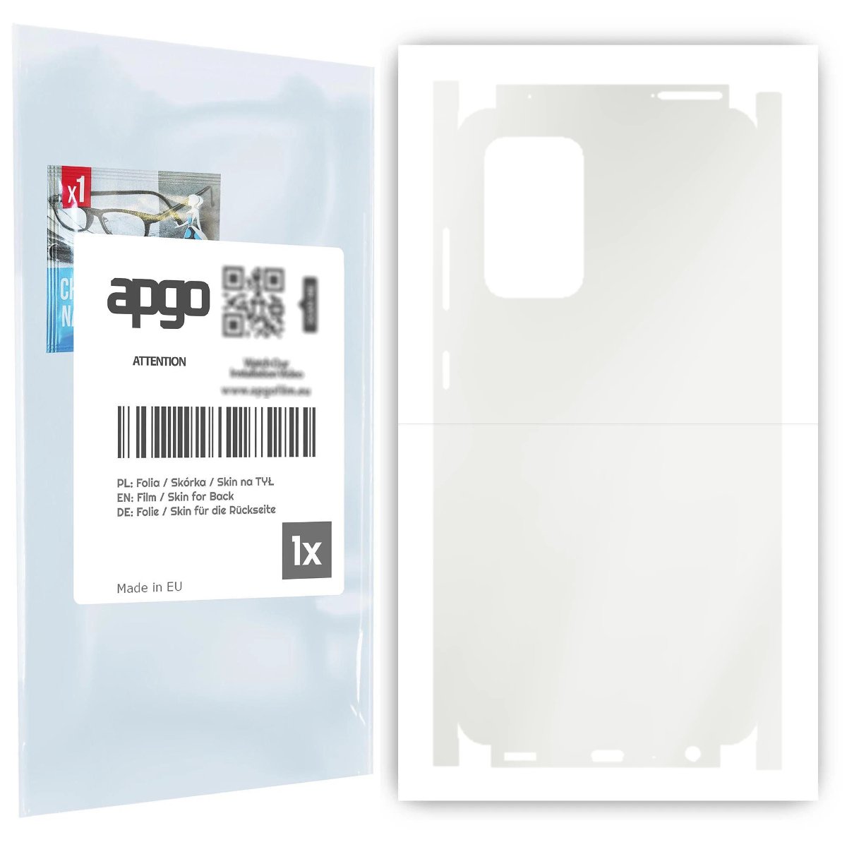 Folia hydrożelowa naklejka MATOWA na TYŁ+BOKI do Samsung Galaxy A52s 5G - apgo hydrogel MATTE