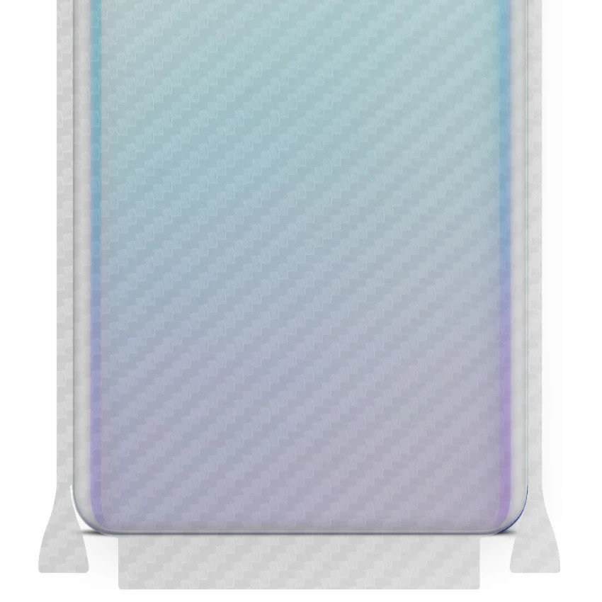 Folia naklejka skórka strukturalna na TYŁ+BOKI do Xiaomi Mi 9 SE -  Carbon Przezroczysty - apgo SKINS