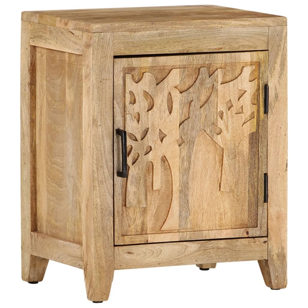 shumee shumee Szafka nocna 40x30x50 cm lite drewno mango