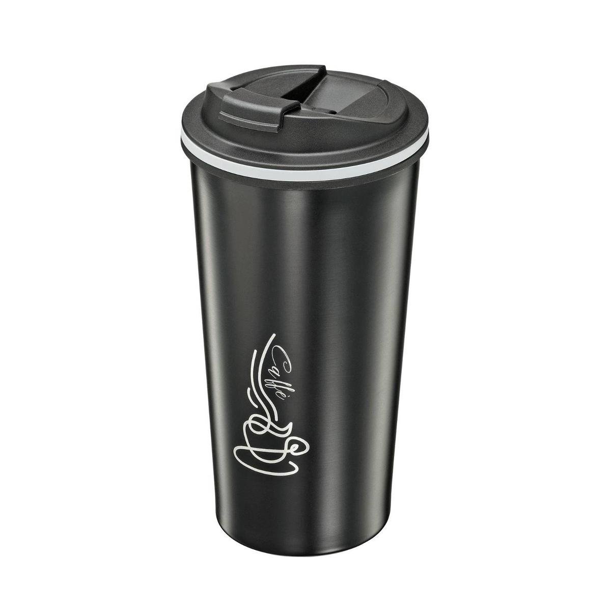 Kubek Termiczny 0,36 L Śred. 9 X 16,5 Cm Stal Nierdzewna Czarny