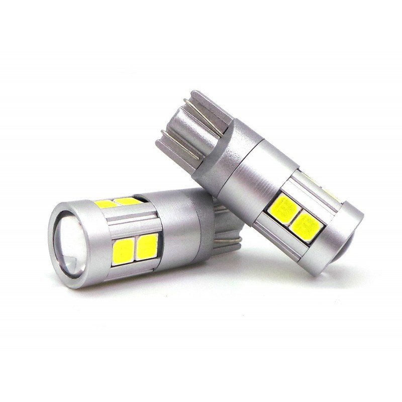 W5W LED żarówka T10 12-24V CANBUS 500lm biała mocna 1szt motoLEDy