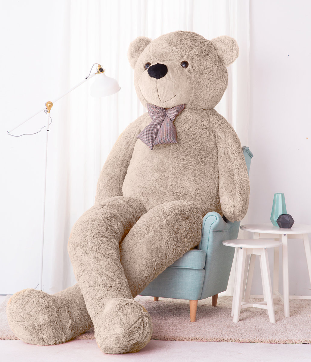 Miś Gustaw, Miś Classico, szary, 300 cm