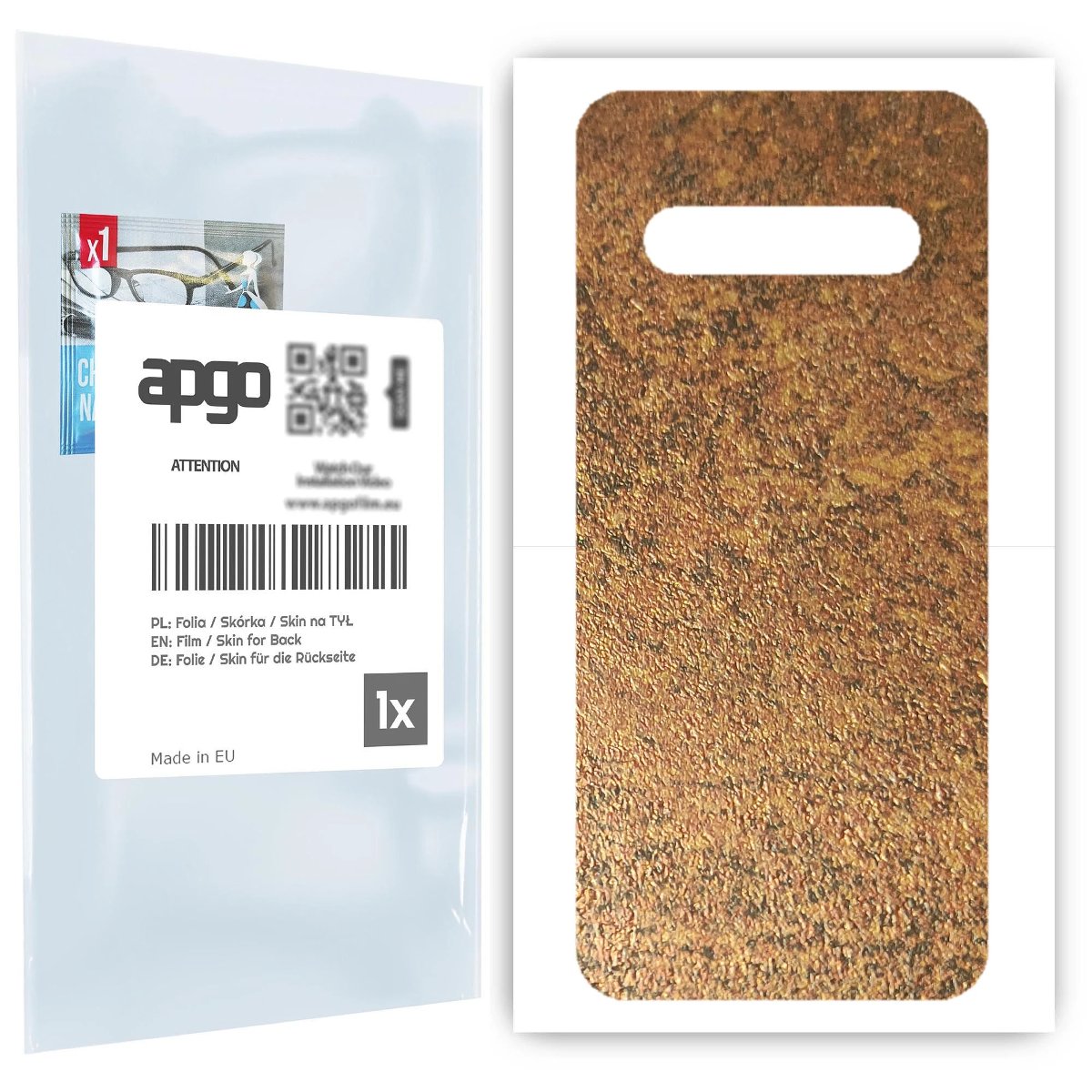 Folia naklejka skórka strukturalna na TYŁ do LG V60 ThinQ 5G UW -  Zardzewiała Miedź - apgo SKINS