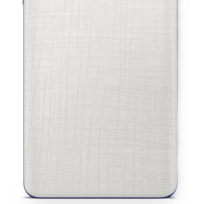 Folia naklejka skórka strukturalna na TYŁ do Samsung Galaxy A72 5G -  Tkanina Biała - apgo SKINS