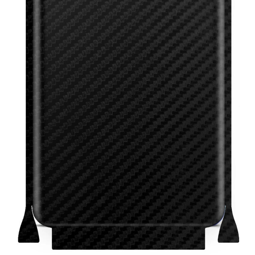 Folia naklejka skórka strukturalna na TYŁ+BOKI do Samsung Galaxy A9 (2018) -  Carbon Czarny - apgo SKINS
