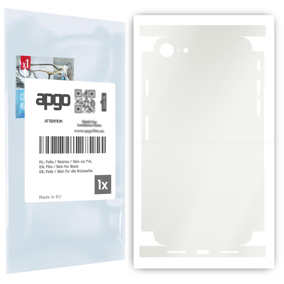 Folia hydrożelowa naklejka MATOWA na TYŁ+BOKI do Apple iPhone SE 2022 - apgo hydrogel MATTE