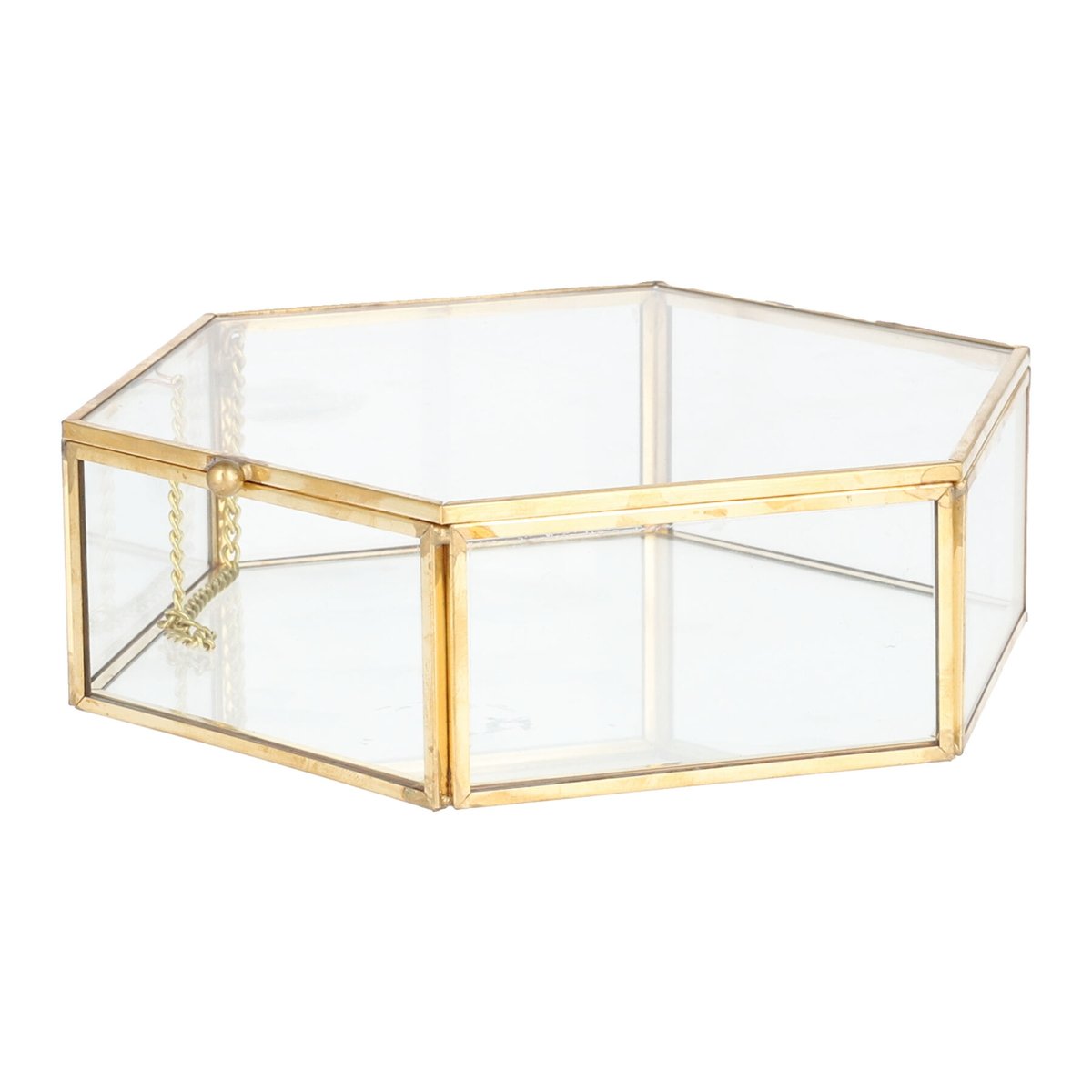 Szkatułka sześciokątna GRAZIA 17x16x5 cm HOMLA