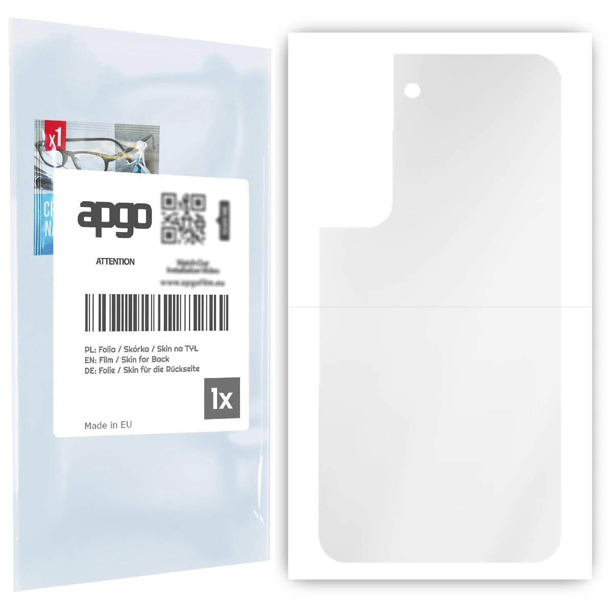 Folia hydrożelowa naklejka przezroczysta na TYŁ do Samsung Galaxy S22 - apgo hydrogel TPU