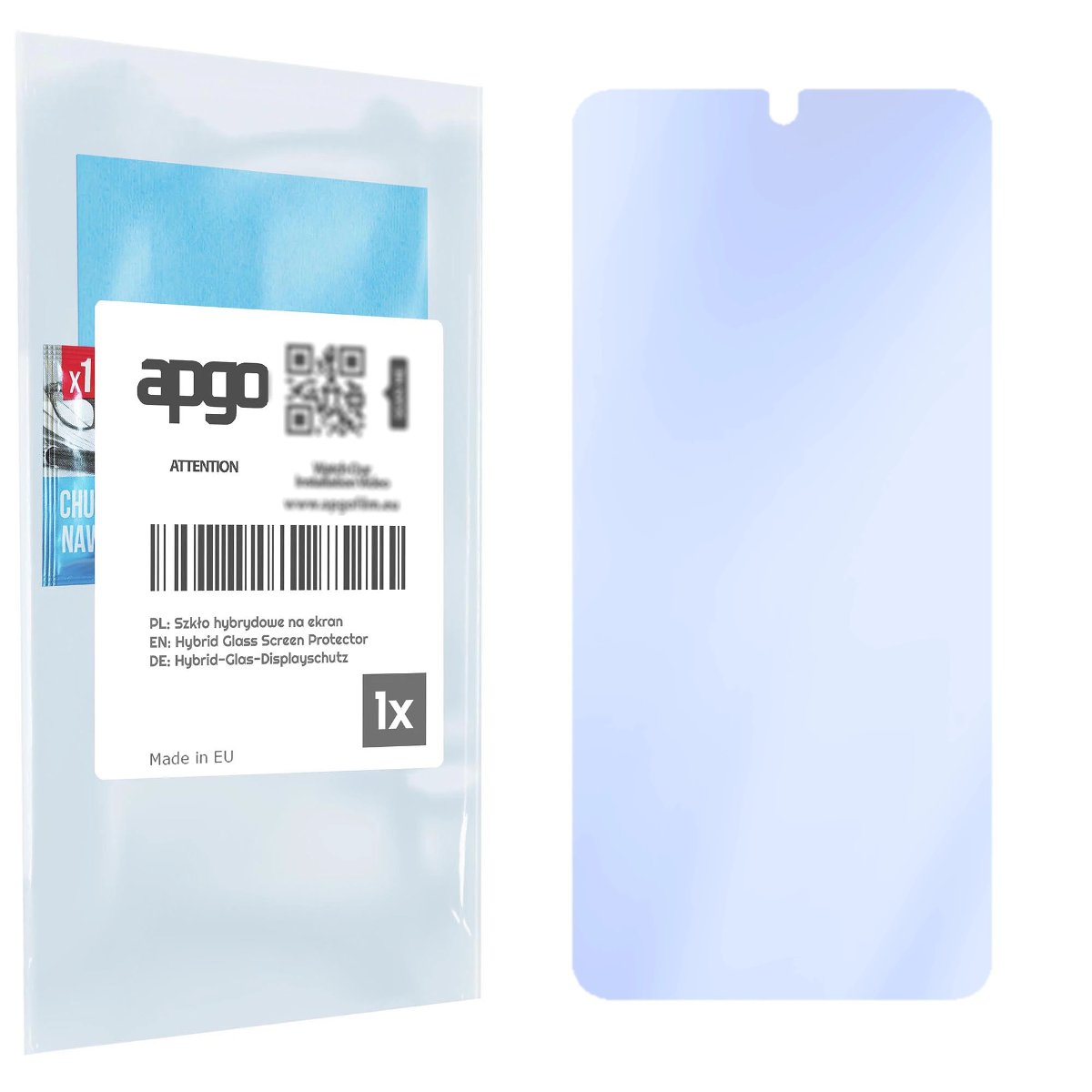 Szkło ochronne na ekran Hybrydowe 9H zamiennik hartowanego do Samsung Galaxy S22 Plus - apgo PRO Flexible Hybrid Glass nie pękające