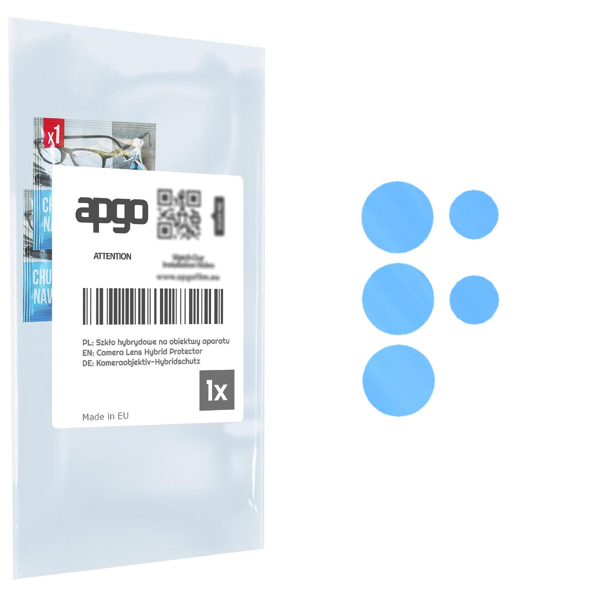 1x Szkło hybrydowe na aparat obiektyw kamerę 9H do Samsung Galaxy S22 Ultra - apgo hybrid Camera Lens Protector