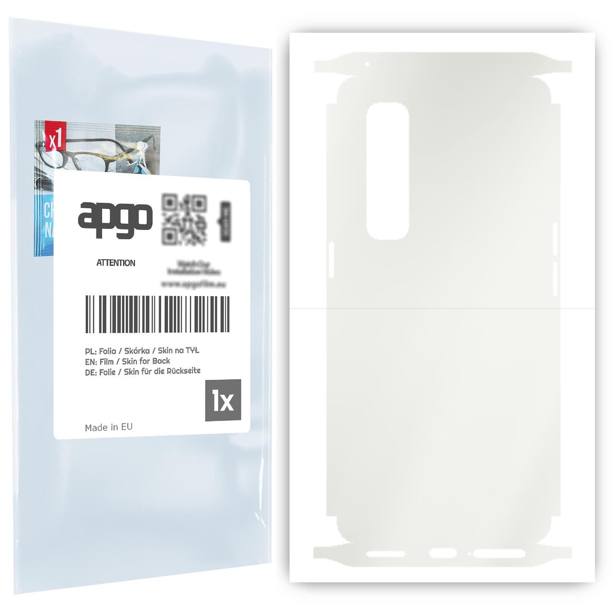 Folia hydrożelowa naklejka MATOWA na TYŁ+BOKI do Oppo Find X2 Pro - apgo hydrogel MATTE