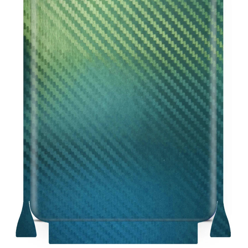 Folia naklejka skórka strukturalna na TYŁ+BOKI do Samsung Galaxy S21 FE 5G -  Carbon Kameleon CAKA1 - apgo SKINS