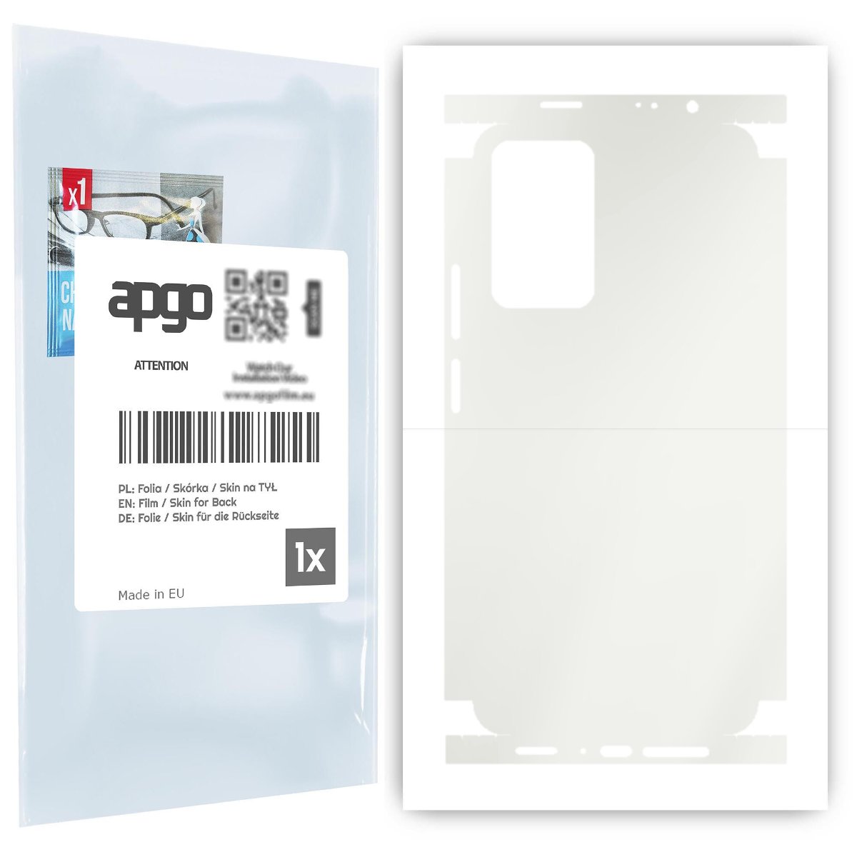 Folia hydrożelowa naklejka MATOWA na TYŁ+BOKI do Xiaomi Redmi Note 11 Pro Plus - apgo hydrogel MATTE