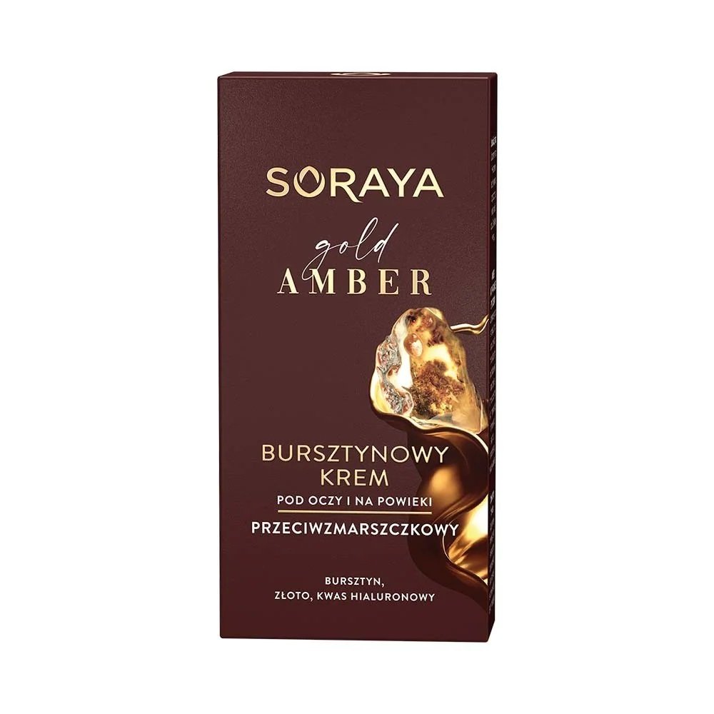 Soraya Gold Amber Bursztynowy Krem pod oczy i na powieki przeciwzmarszczkowy 15ml