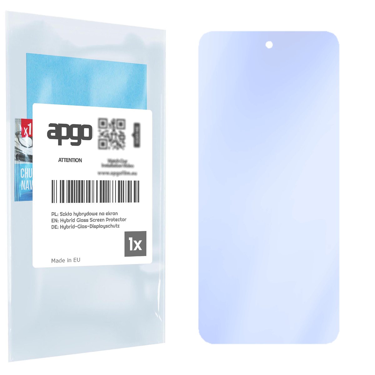 Szkło ochronne na ekran Hybrydowe 9H zamiennik hartowanego do Xiaomi Redmi Note 11S - apgo PRO Flexible Hybrid Glass nie pękające