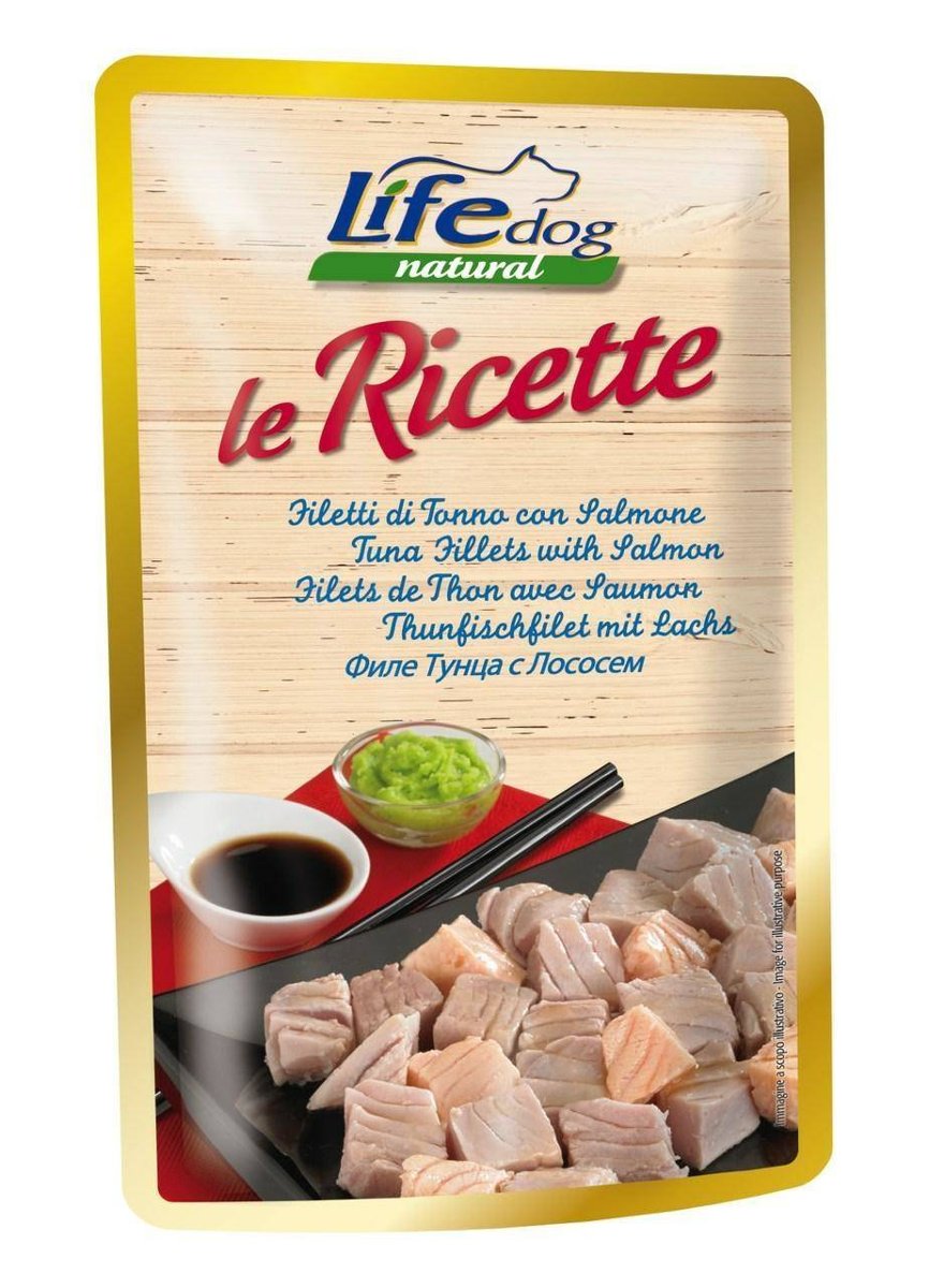 Life Dog saszetka 95g Tuna + Salmon Le Ricette