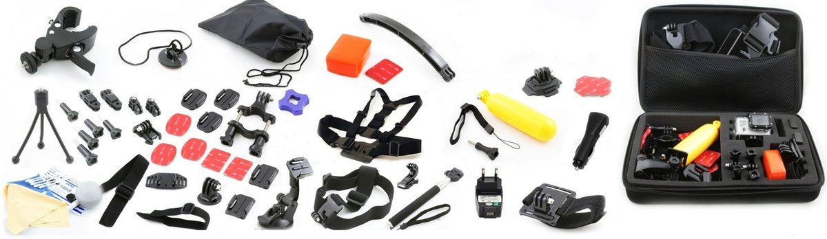 Akcesoria Zestaw Xxl Do Gopro Hero 9 8 7 6 5 4 3+ + 3 2 1 / Sjcam S4000 Sj5000 Sj6000