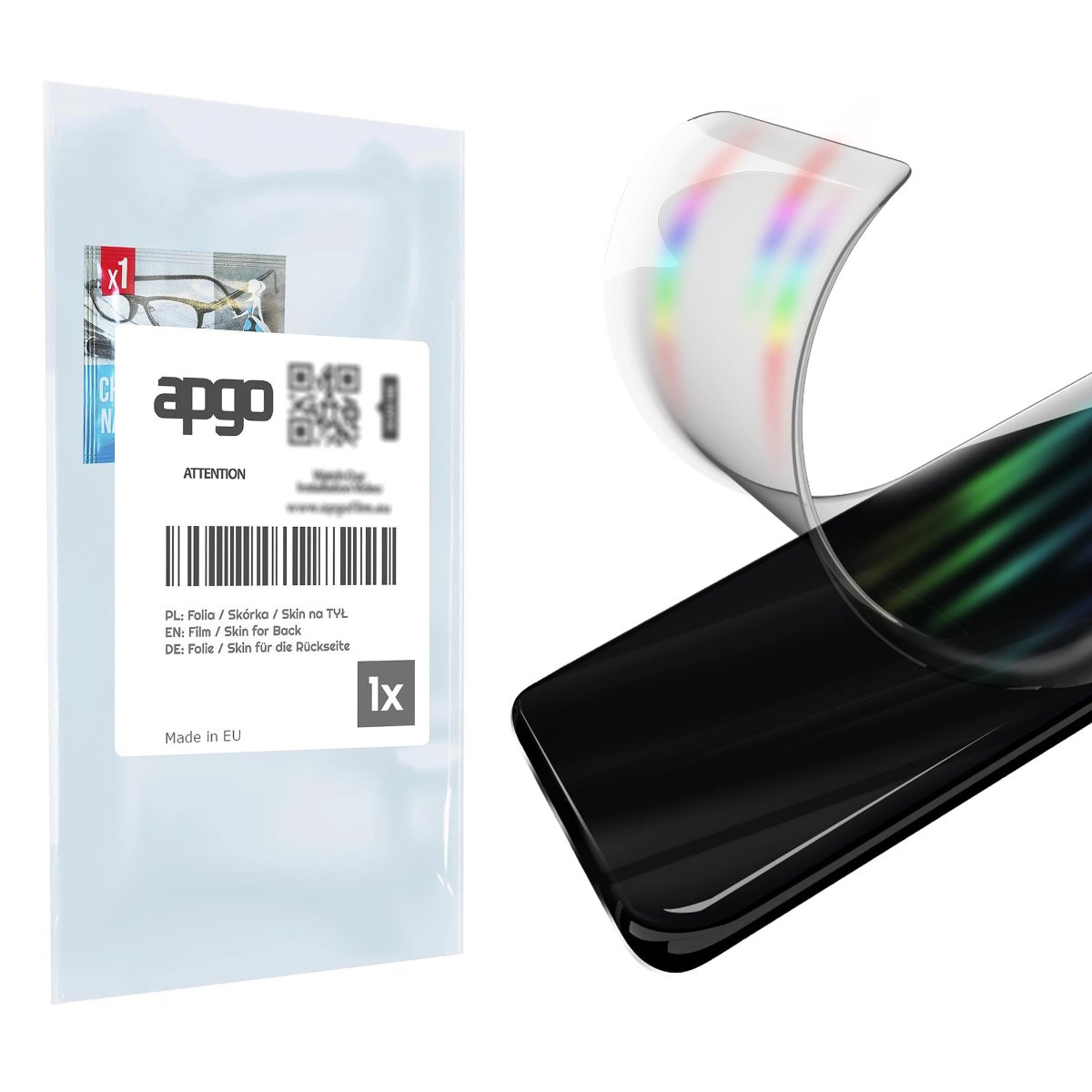 Folia hydrożelowa naklejka efekt tęczy AURORA na TYŁ do Samsung Galaxy A33 5G - apgo hydrogel Rainbow Ray