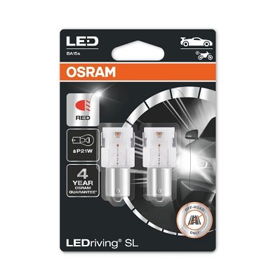 Żarówki Osram Led P21W 7506Drp-02B (2 Sztuki) Czerwone