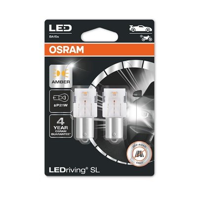 Żarówki Osram Led P21W 7506Dyp-02B (2 Sztuki) Żółte