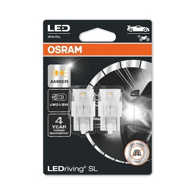 Żarówki Osram Led W21/5W 7515Dyp-02B (2 Sztuki) Żółte