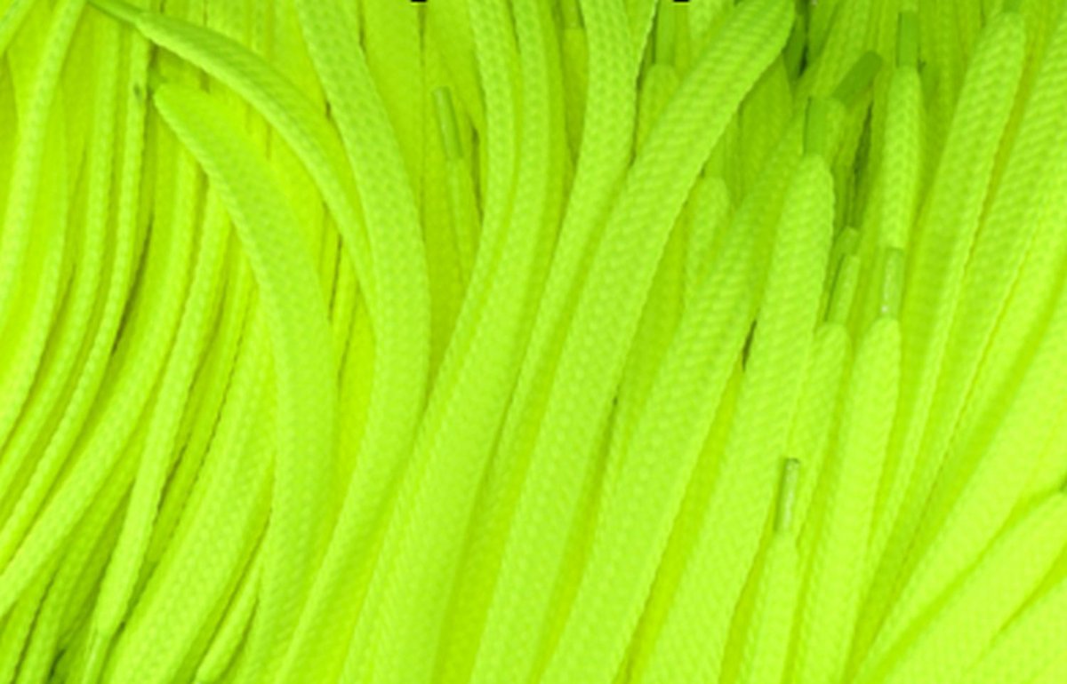 Sznurowadła Bawełniane 120 Cm ( Neonowe Żółte )