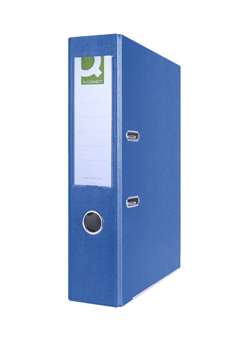 Q-CONNECT segregator Hero z szyną, PP, A4/75mm, niebieski KF15991