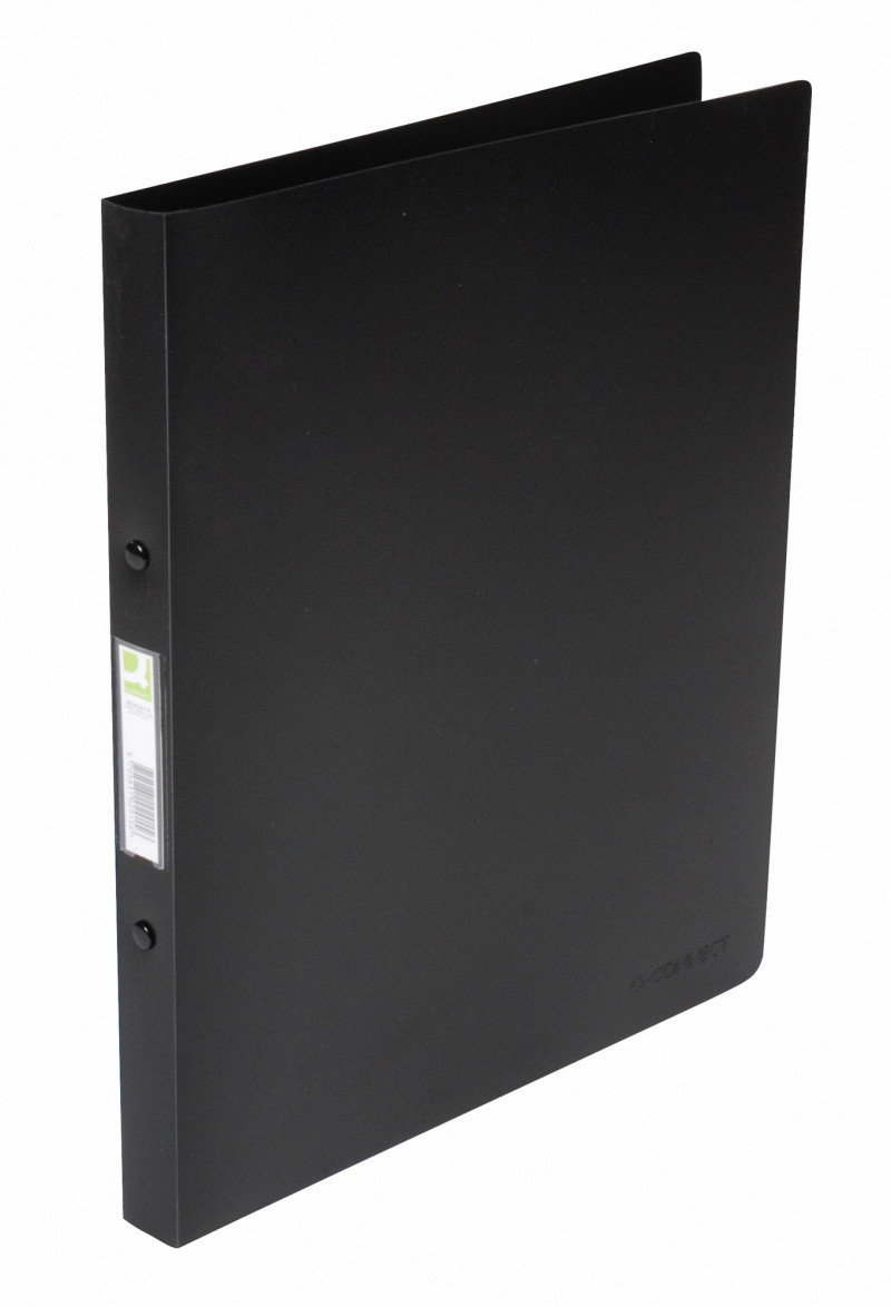 Q-CONNECT segregator ringowy , PP, A4/4R/16mm, transparenty czarny KF02923